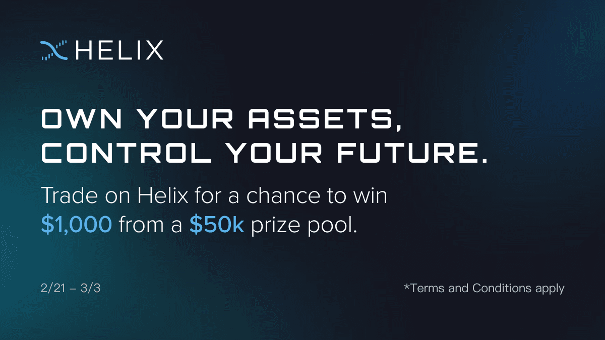 Trade Responsibly: Helix’s $50k Trading Giveaway