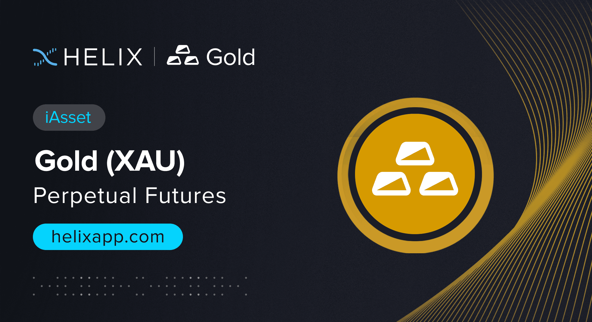 Decentralized Gold iAsset (XAU) Perpetual Futures Listing on Helix