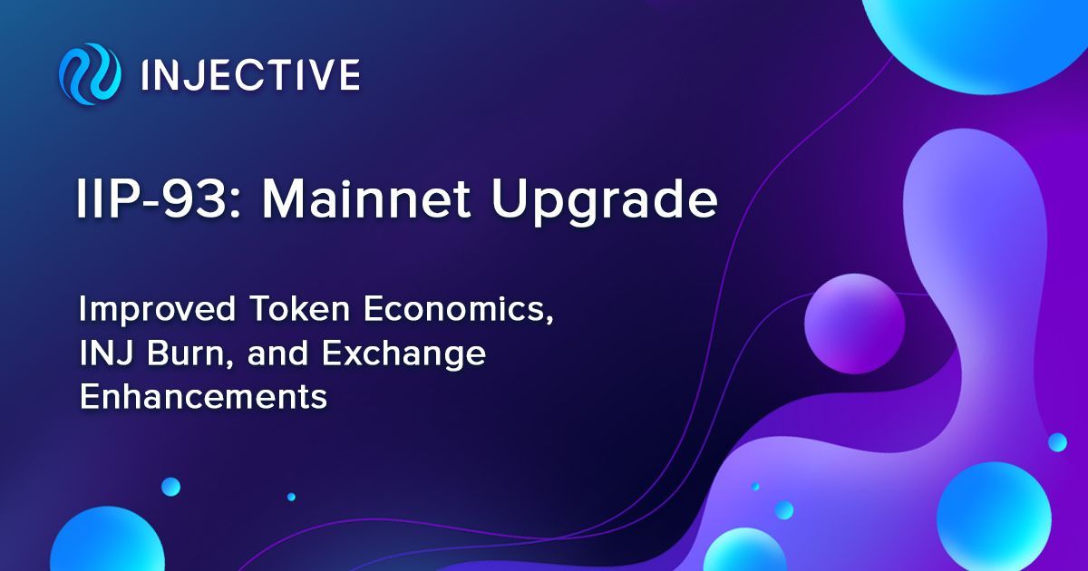 IIP-93: Improved Token Economics, Increased INJ Burn and Chain Optimizations
