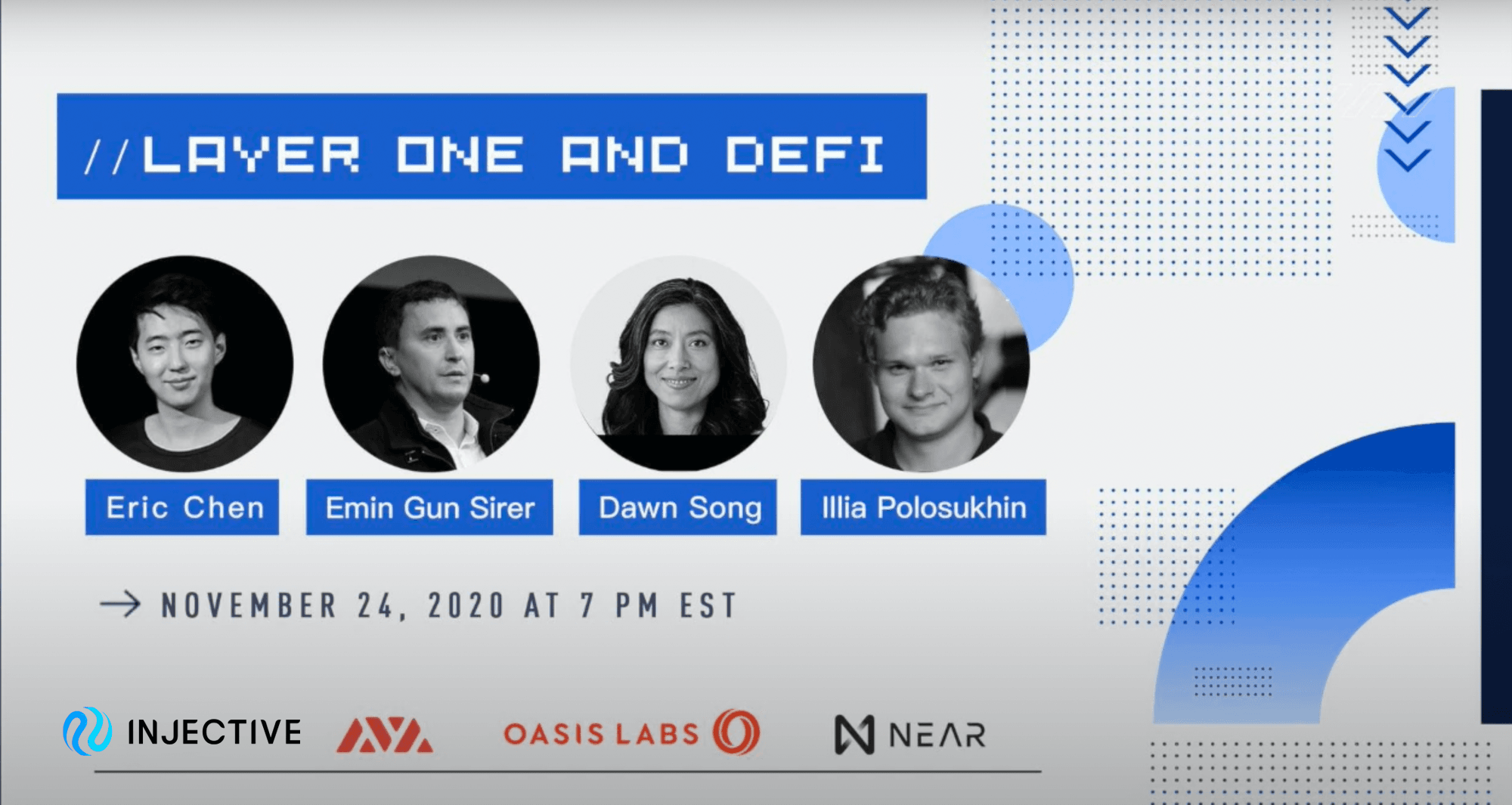 Layer One and DeFi: Injective, Avalanche, Oasis Labs & Near Protocol