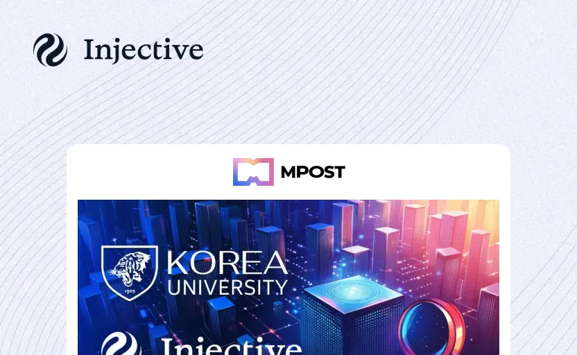 Korea Univ Partners Injective on Blockchain