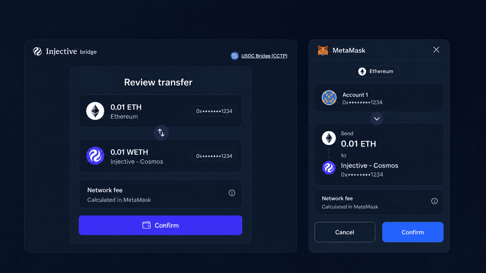 Step 7 - Ethereum to Injective