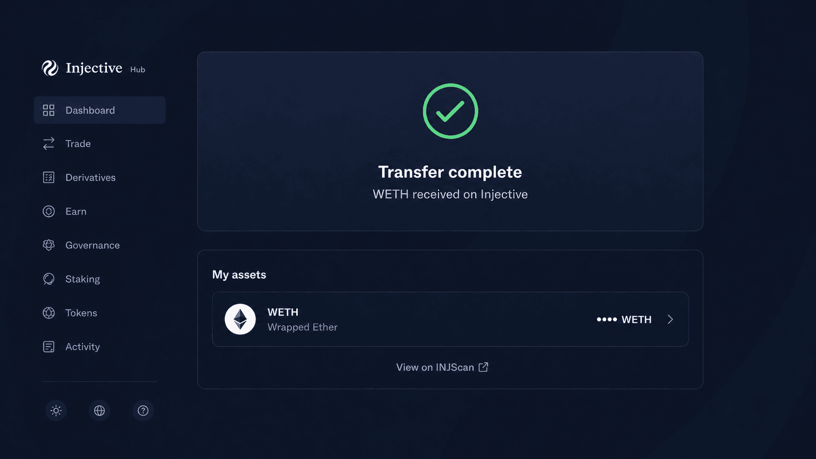 Step 9 - Ethereum to Injective